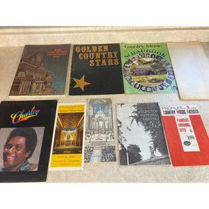 Country Music Vintage Magazines And Collectable Brochures Lot